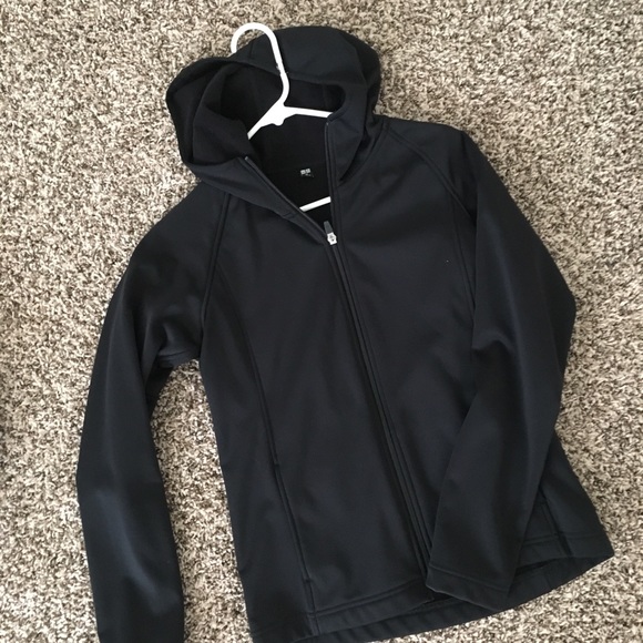 uniqlo black rain weather jacket - Picture 1 of 1